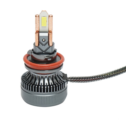 Set of 2 H11 LED car bulbs, 60W, 12-36V cold white light