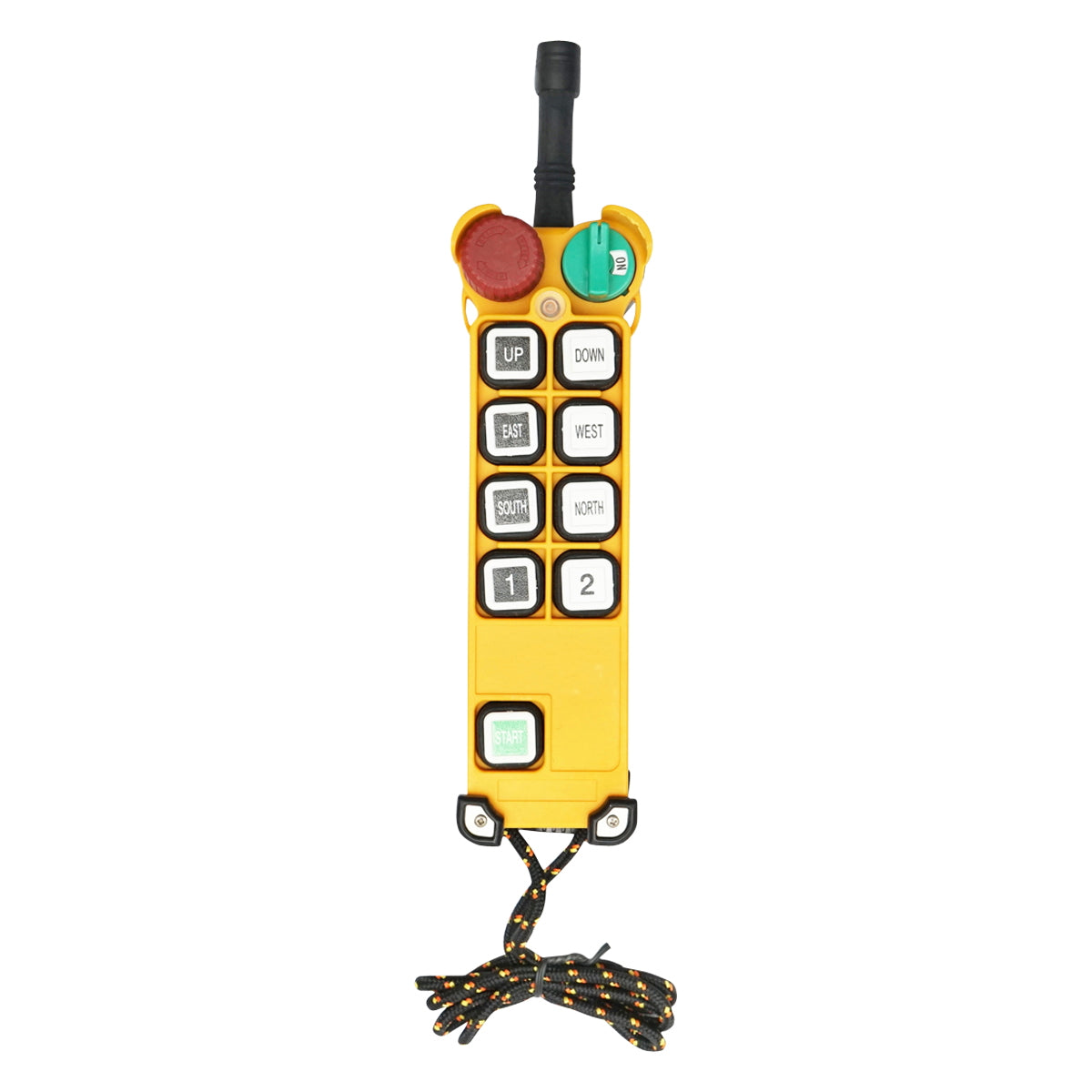 Wireless industrial remote control with 10 commands AC 380V and water protection Breckner Germany