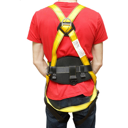 Adjustable 3-point harness safety belt, 5 hooks, max resistance 2000Kg Crownman