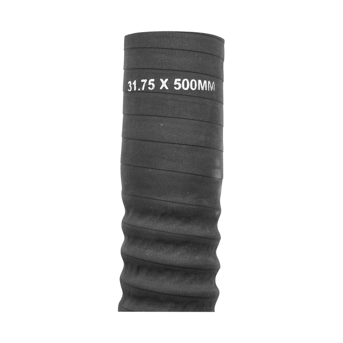 Flexible cooling hose inner diameter 31.75x500mm made of rubber with textile insert and metal spiral, 15 Bar Breckner Germany