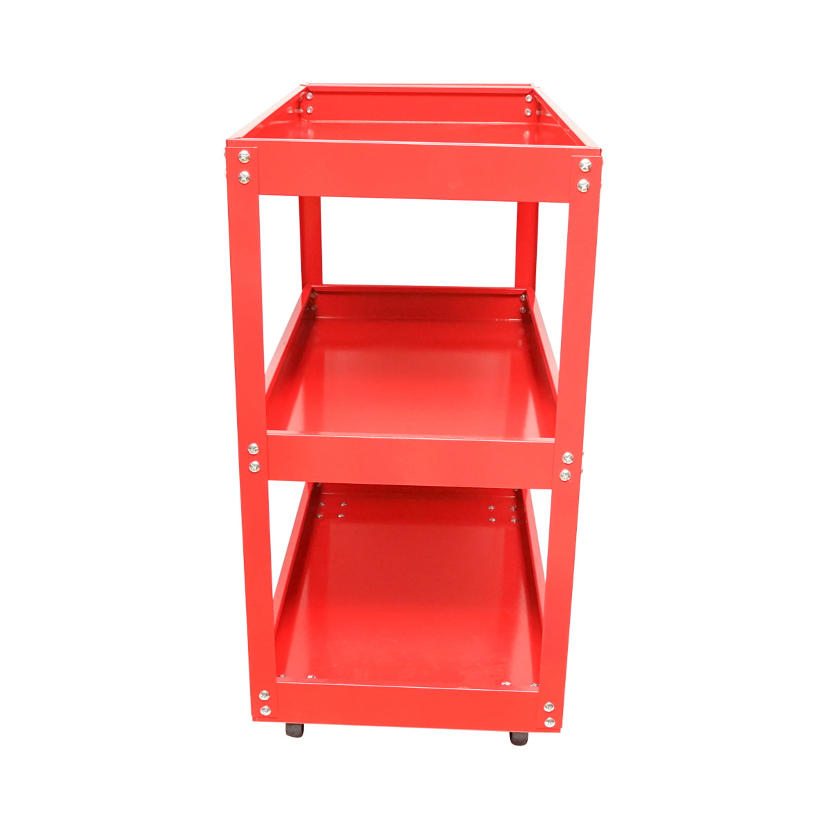Metal cart on wheels with 3 shelves for tools 730x720x360mm