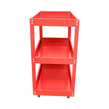 Metal cart on wheels with 3 shelves for tools 730x720x360mm