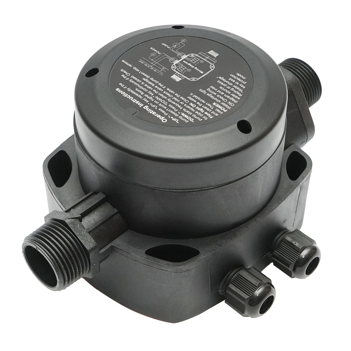 Automatic electronic pressure switch with manometer 2.2KW, 220V for water pump, manually adjustable pressure up to 15 bar HYDROCALL-2200G