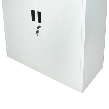 Metal cabinet with 4 secure solid doors 1800x900x400mm