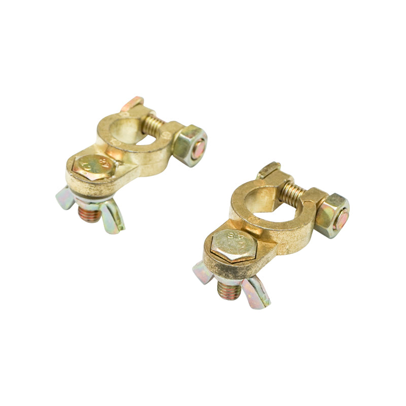 Breckner Germany copper battery terminals set
