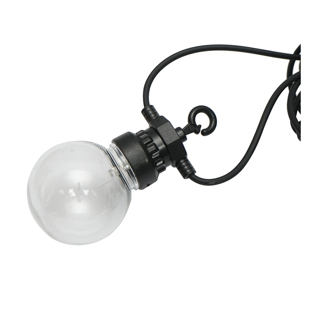 Outdoor LED lighting system 12 sockets, 6m cable, 220V IP44 Breckner Germany
