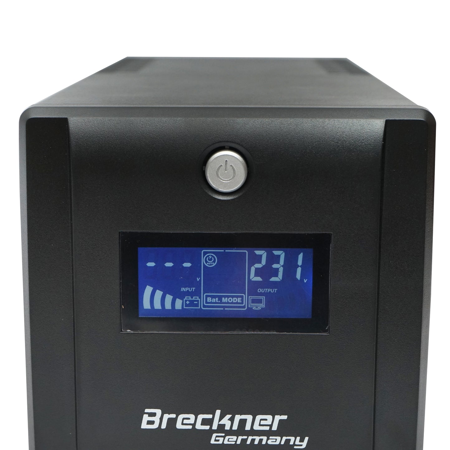 UPS 1000VA/600W with 2x7Ah batteries and 4 schuko sockets, LCD, USB, AVR Breckner Germany