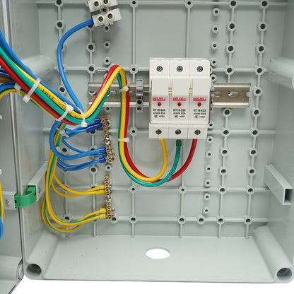 Group prize panel for site organization 3x415V/32A, 3x250V/16A, 10 modules, 540x360x180mm IP67 SUNTREE