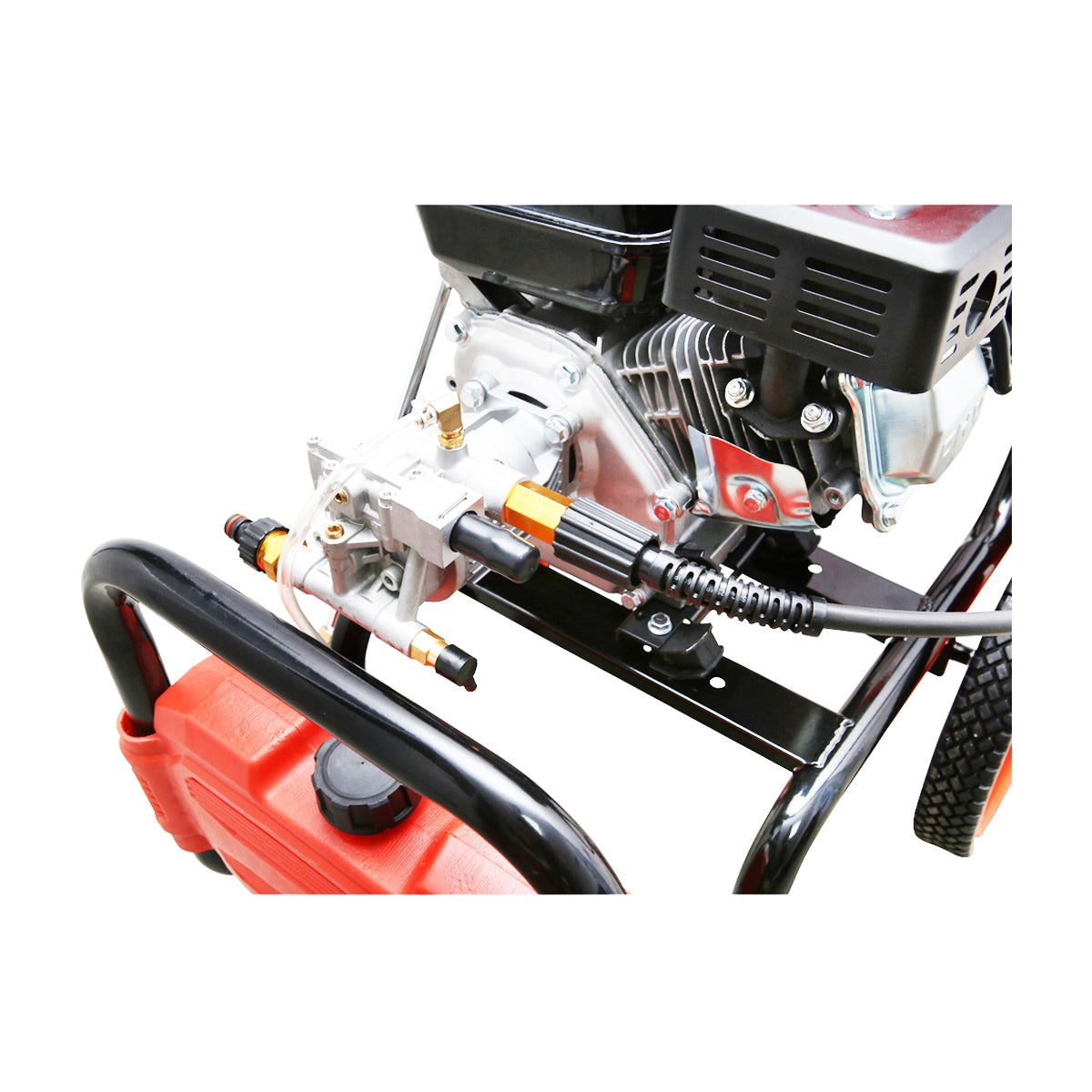 Gas pressure washer 7HP, 200 Bar, flow rate 500l/H with hose and Thor gun