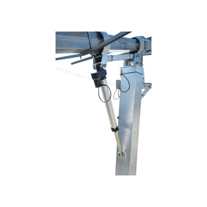 Complete installation system, automatic solar tracker structure 4.7 KW, 8 panels of 590W with GPS and Breckner Germany wind sensor.