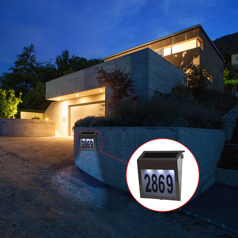 LED lamp 0.18W with number display, solar panel 2V/80mA and battery 1.2V/1200mAh Breckner Germany