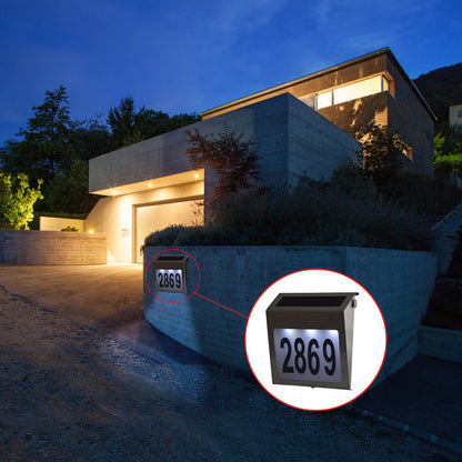 LED lamp 0.18W with number display, solar panel 2V/80mA and battery 1.2V/1200mAh Breckner Germany