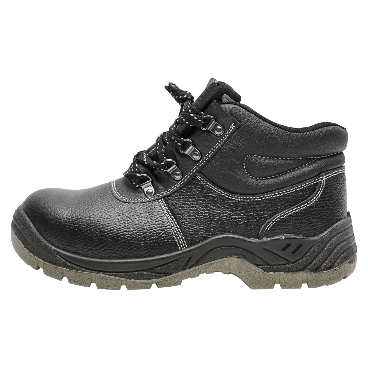 Size 40 safety boots with toe cap and steel sole insert 5003