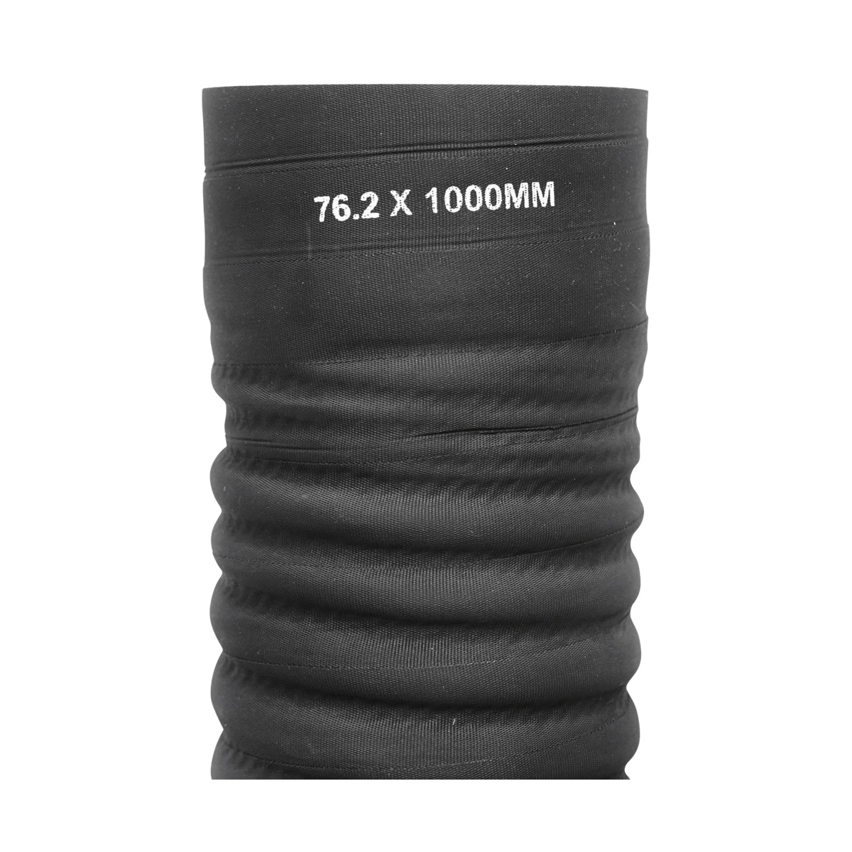 Flexible cooling hose internal 76.2x1000mm made of rubber with textile insert and metal spiral 6.9 Bar Breckner Germany