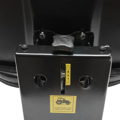 Universal black seat for tractor