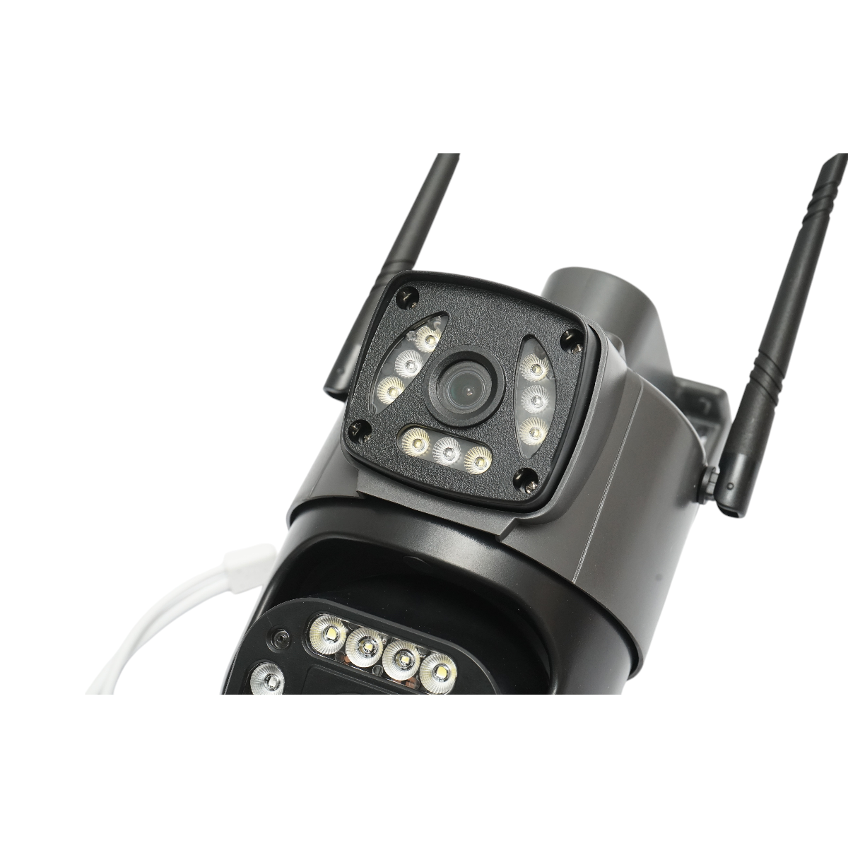 4MP 1080P dual lens surveillance camera, WIFI & 4G, PTZ with motion sensor, human detection and V380 Pro app