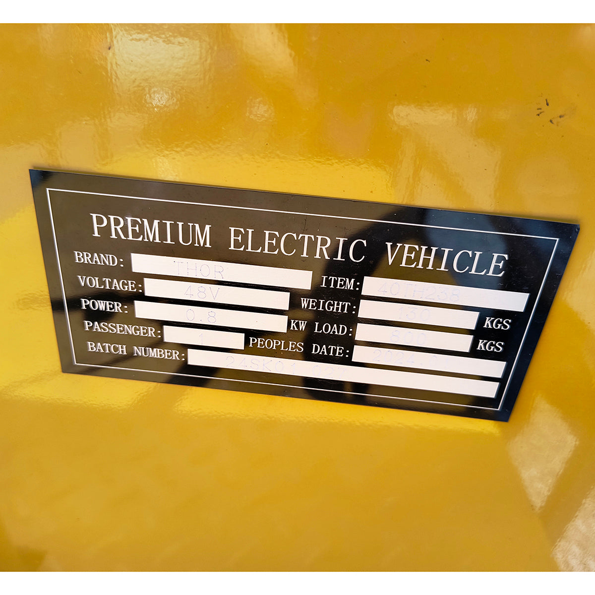 Electric cart platform for transporting goods 800W, 48V, 1.5x0.8m maximum load 800Kg THOR