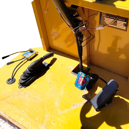 Electric cart platform with bench and shutters for cargo transport 1200W, 60V, 2.5x1.25m maximum load 1000Kg THOR