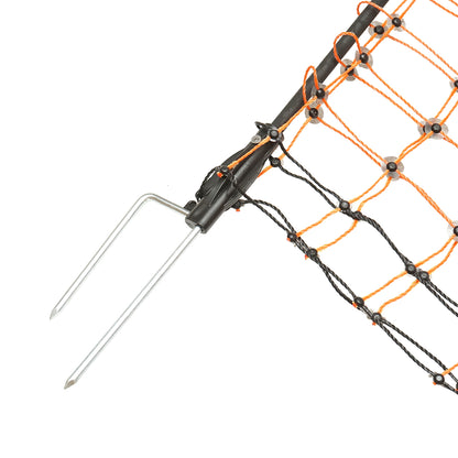 Electric fence netting 120cmx30m with double leg, resistance 0.2 Ohm/m Breckner Germany