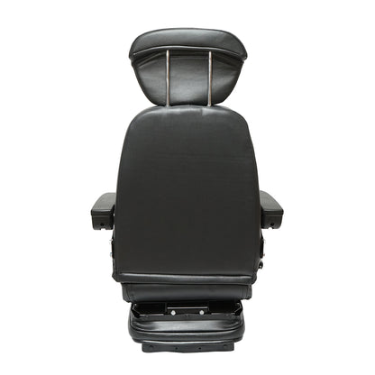 Universal adjustable seat for tractor with seat belt, armrests, and mechanical suspension 840x600mm