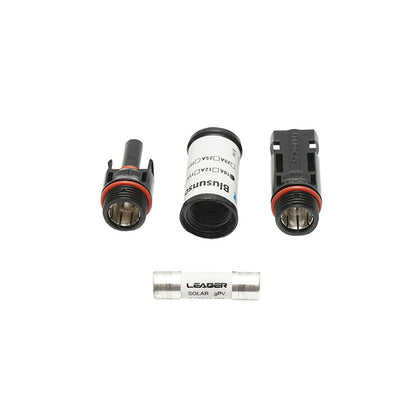 MC4 connector with 10x38mm fuse, 15A, 1000V DC for photovoltaic solar systems IP67 Leader