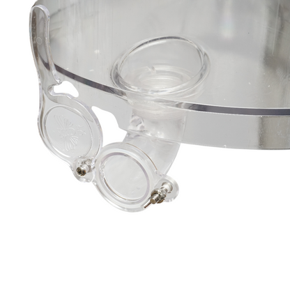Manual beekeeping centrifuge, transparent honey extractor with 2 frames