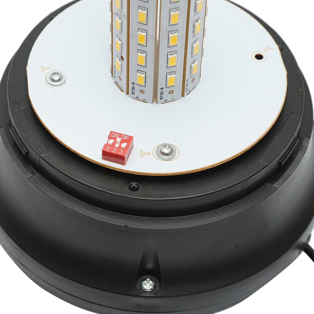 LED beacon 10-30V with 3 functions, magnetic base, powered by cigarette lighter socket IP65