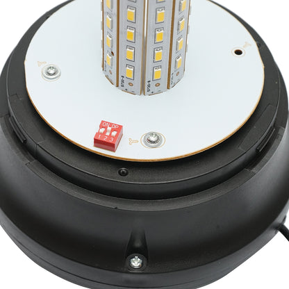 LED beacon 10-30V with 3 functions, magnetic base, powered by cigarette lighter socket IP65