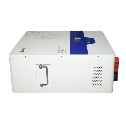 Li-ion LifePo4 Battery 51.2V, 100Ah with BMS, deep cycle, LCD display 570x410x160mm IP54 Bourget