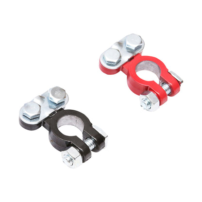Set of red and black battery terminals with screw fastening Breckner Germany