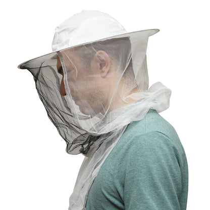 Protective mask, beekeeper with neck tightening