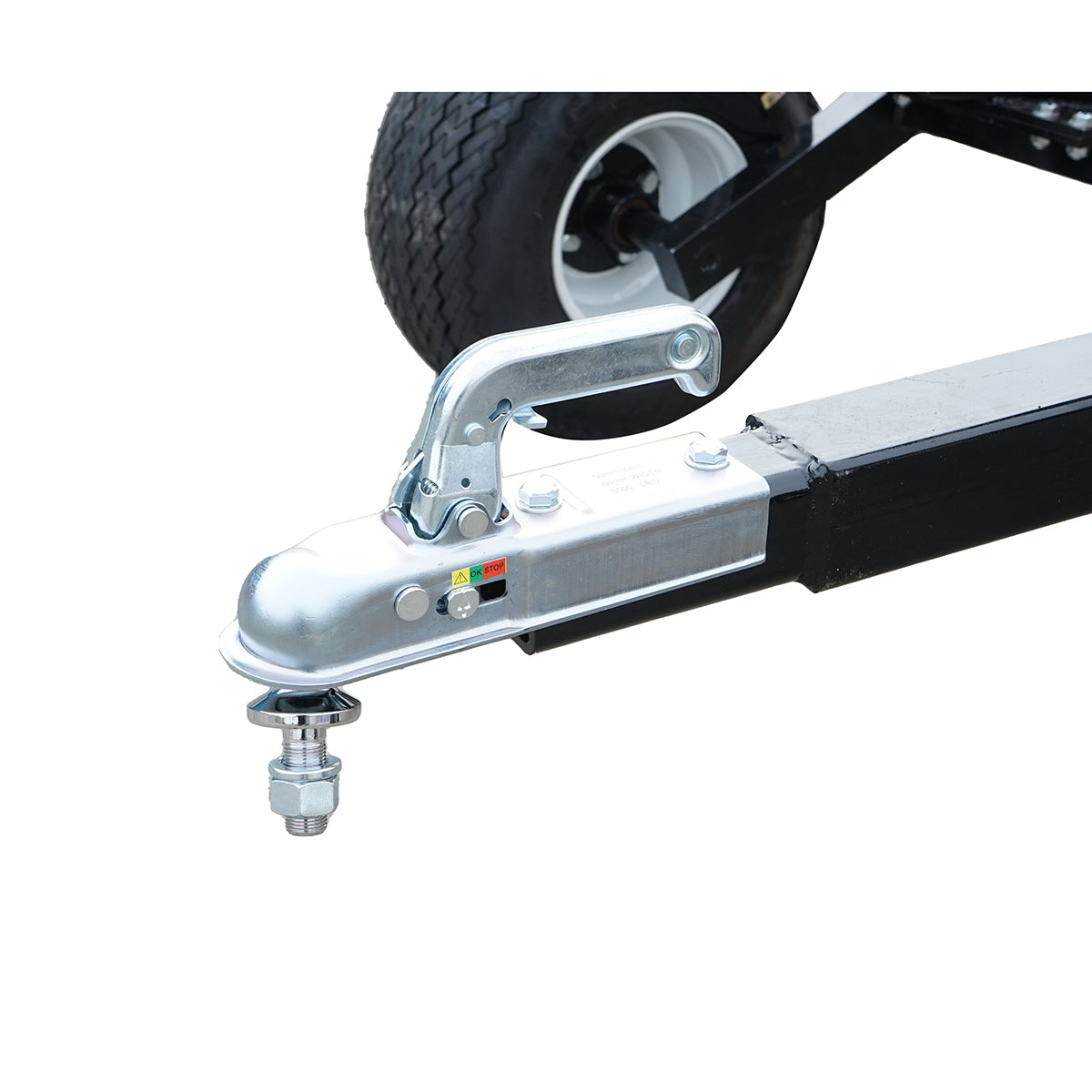 Mini excavator for ATV with 15HP engine, 420CC gasoline, towable, 360 degree rotation