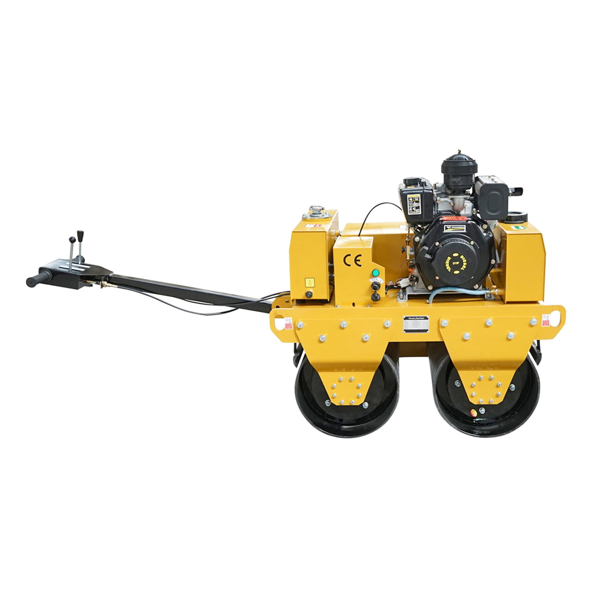 550kg compactor cylinder with 2x600mm drums and 6HP diesel engine, CF178, electric or manual start