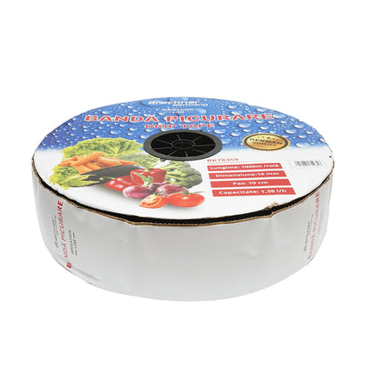 Drip irrigation tape, roll 1000M 1.38L/H, D16mm. step 10cm Breckner Germany