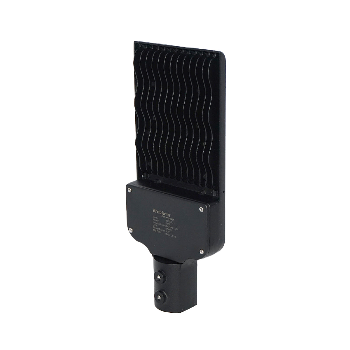 30W LED street lighting lamp, 220V, 6500K, IP66 with pole mount Breckner Germany