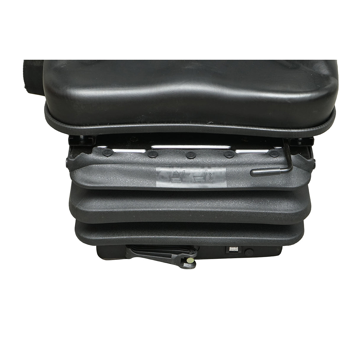 Universal adjustable seat for weight 50-130kg, armrests and backrest reclining 50-90° for tractor, agricultural machinery, industrial, forklift