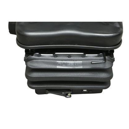 Universal adjustable seat for weight 50-130kg, armrests and backrest reclining 50-90° for tractor, agricultural machinery, industrial, forklift