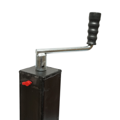 Adjustable support leg trailer with crank 55-85cm, lateral fixing, maximum load 4000 Kg