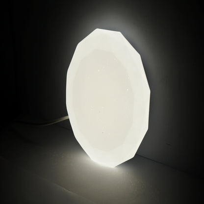 LED ceiling light 18W, 220V, IP44, 4000K, 300mm neutral light (interior/exterior lighting fixture moisture resistant) Breckner Germany