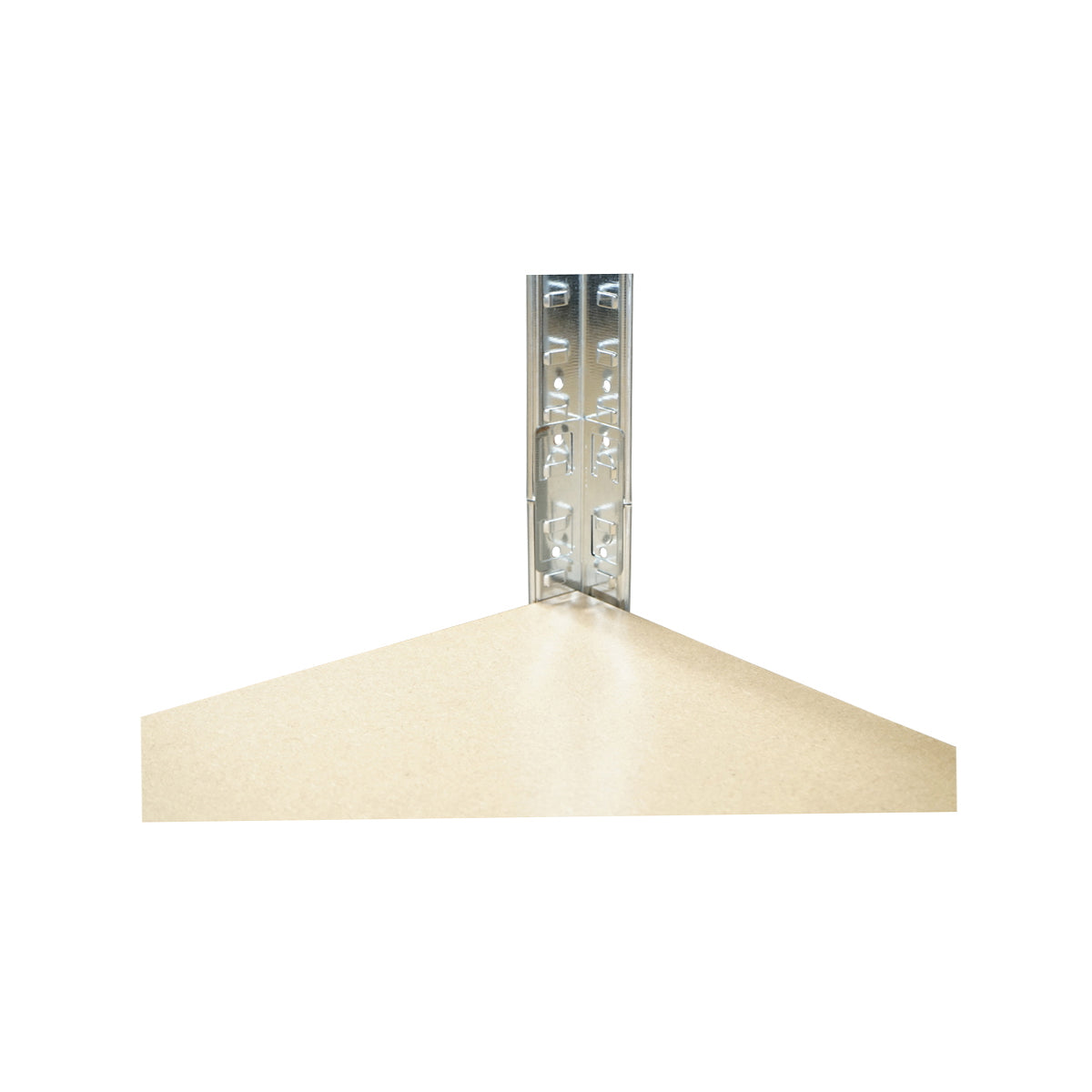 Metal shelf with 5 MDF shelves, 180x100x40cm, 250kg/shelf, no screw assembly, galvanized