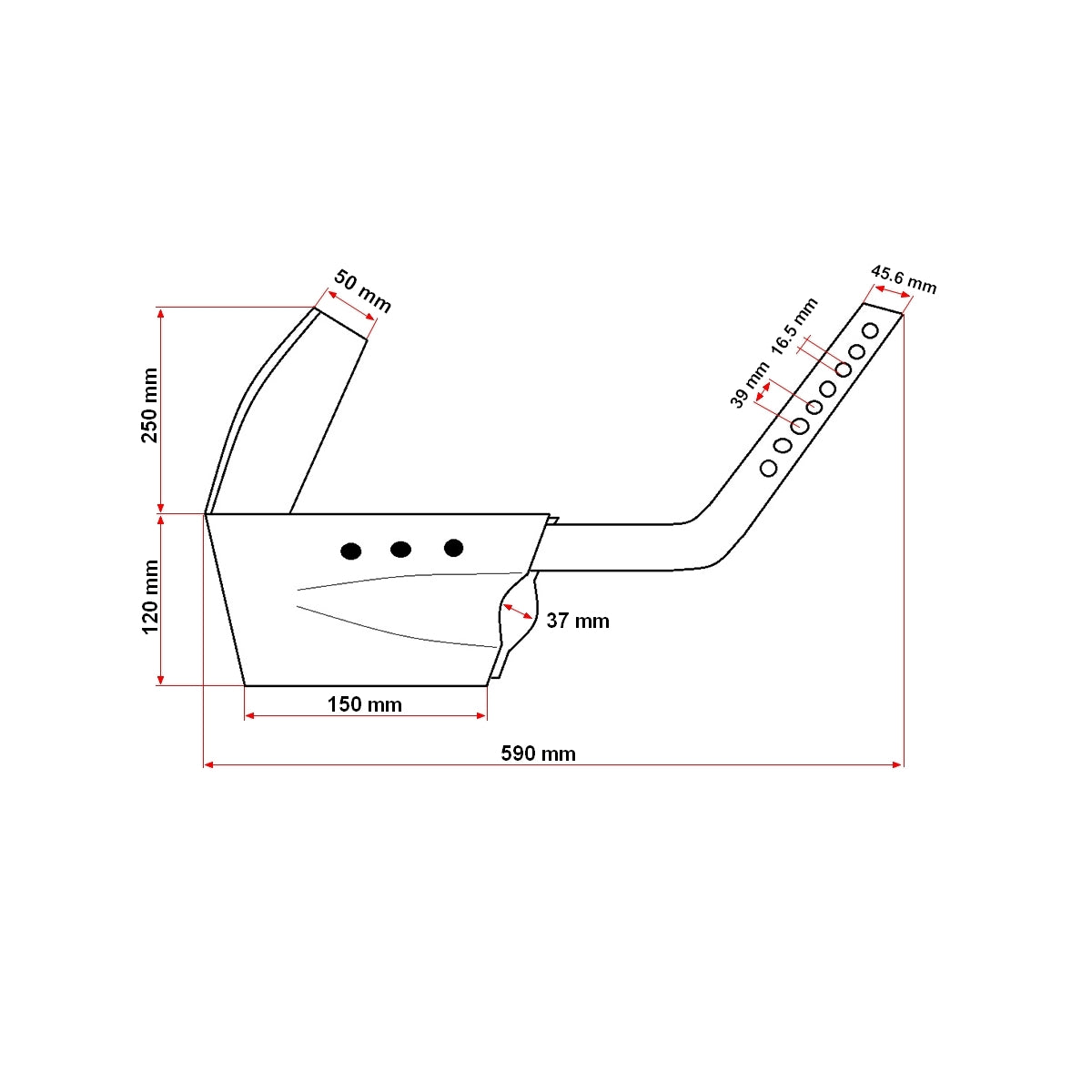 Fertilizer cultivator with central rod FS