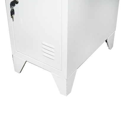 Locker room, metal cabinet with 3 secured doors 1700x300x450mm Breckner Germany