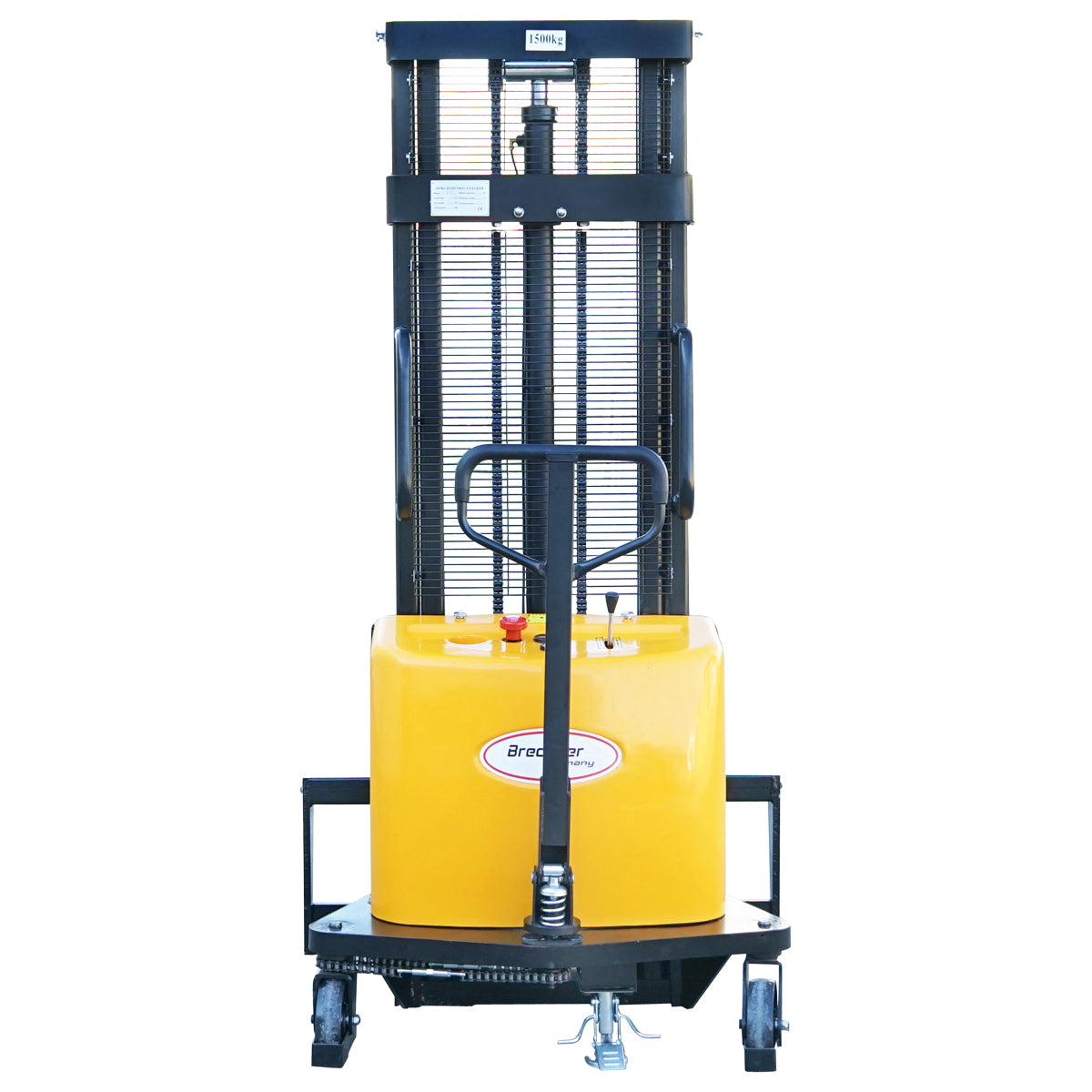 Semi-electric pallet truck with a maximum load of 1.5T, lifting height of 3000mm, forks 1150mm Breckner Germany