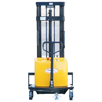 Semi-electric pallet truck with a maximum load of 1.5T, lifting height of 3000mm, forks 1150mm Breckner Germany