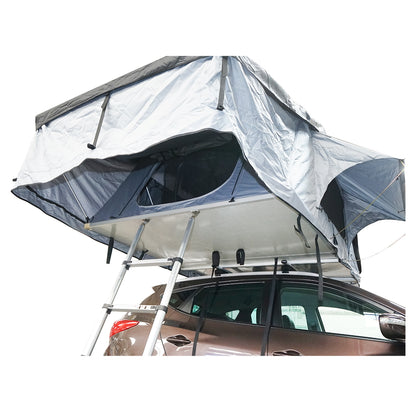 Waterproof car tent for 3 people, ceiling attachment with extension, platform, and ladder