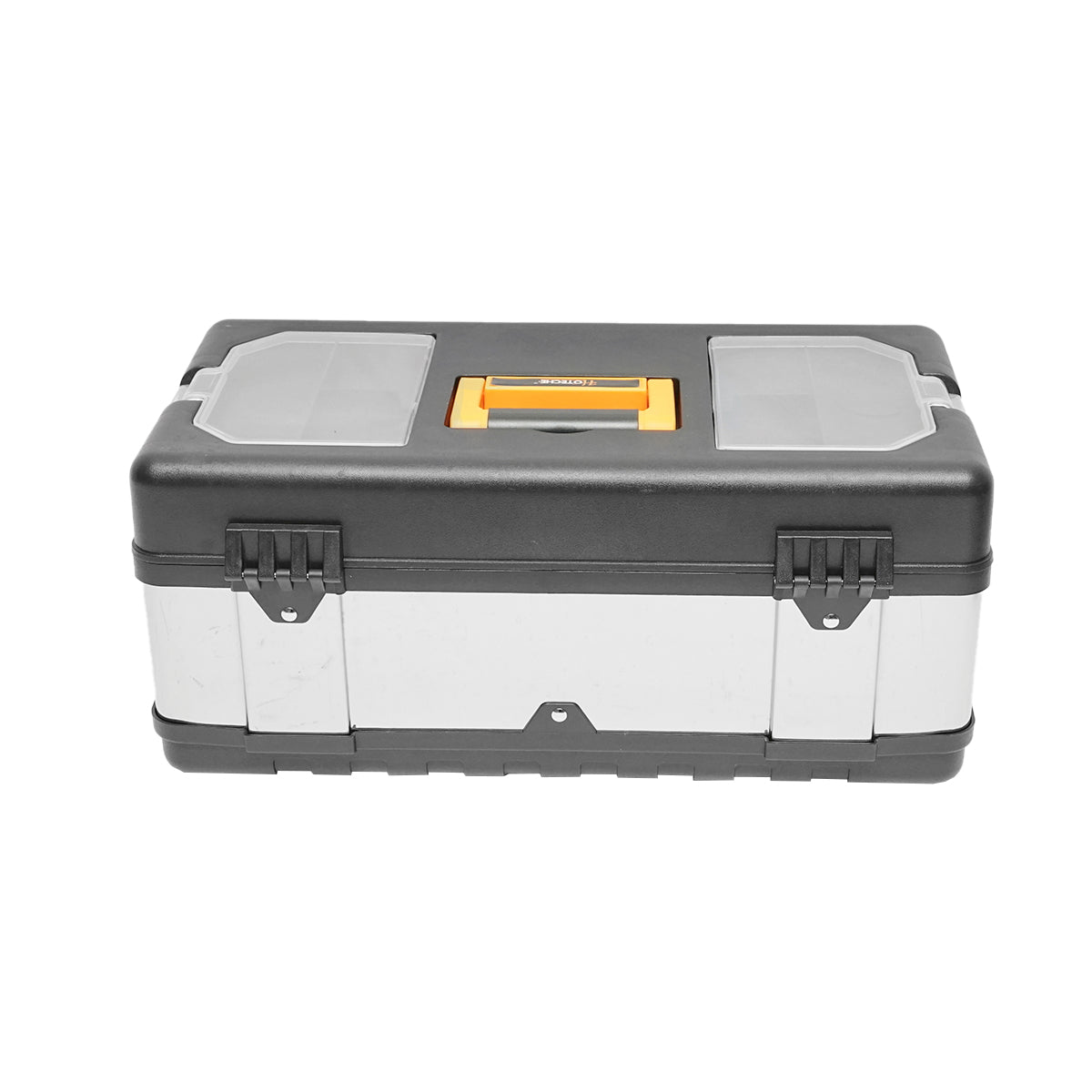 Stainless steel toolbox with plastic lid 450x250x195mm Hoteche