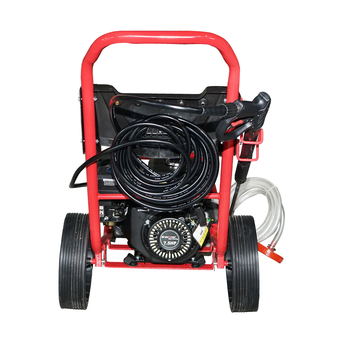 Gas pressure washer 7.5HP, 220 Bar, flow rate 510l/H with hose and Breckner Germany gun