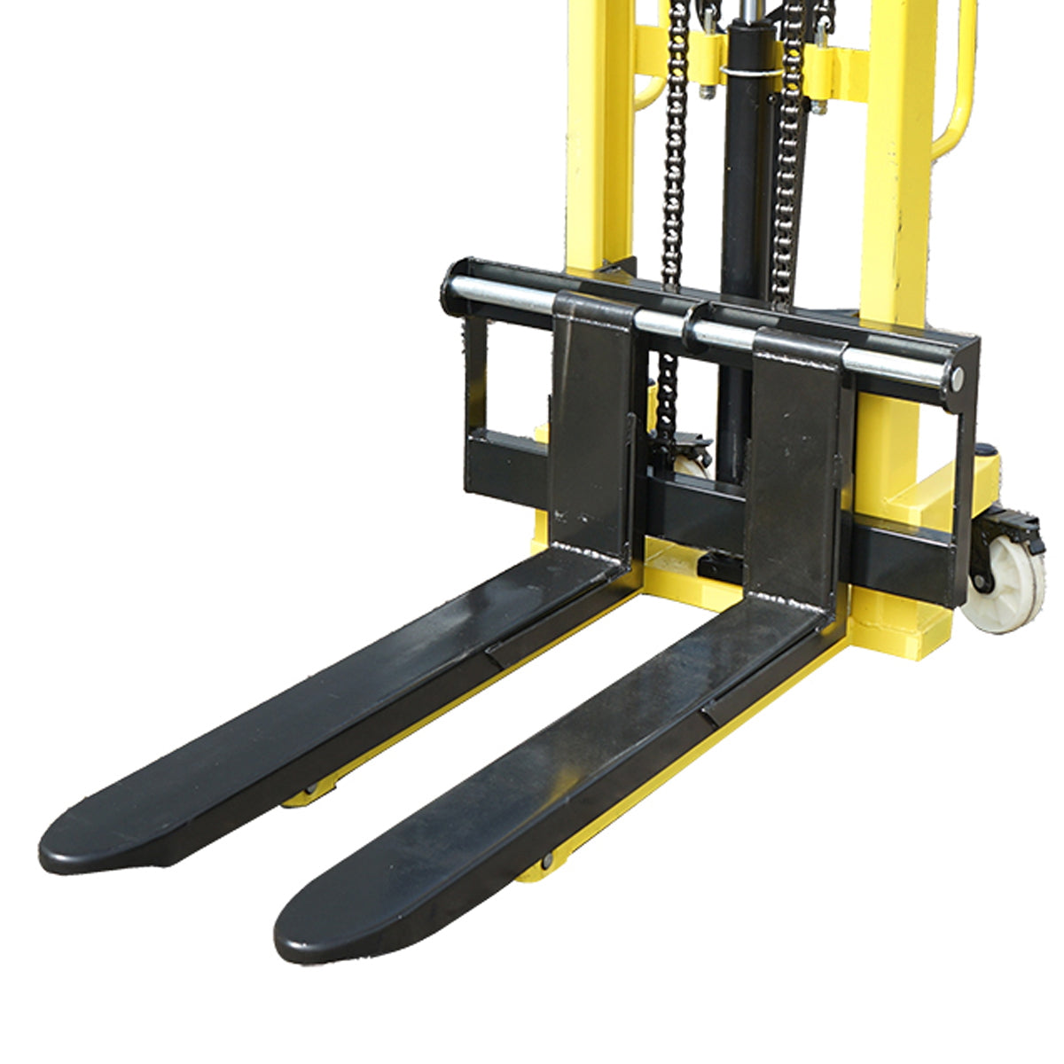 Manual pallet with a maximum load of 1.5T and a maximum height of 1.6m