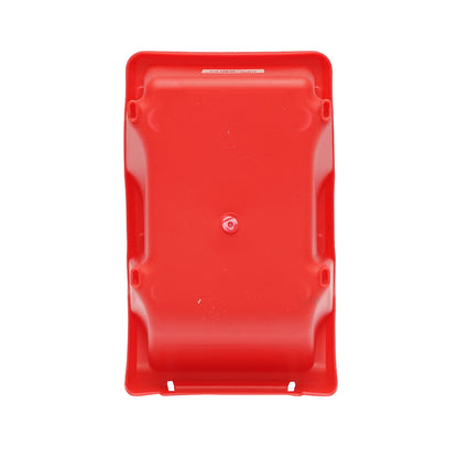 Red plastic storage box 165x105x75mm