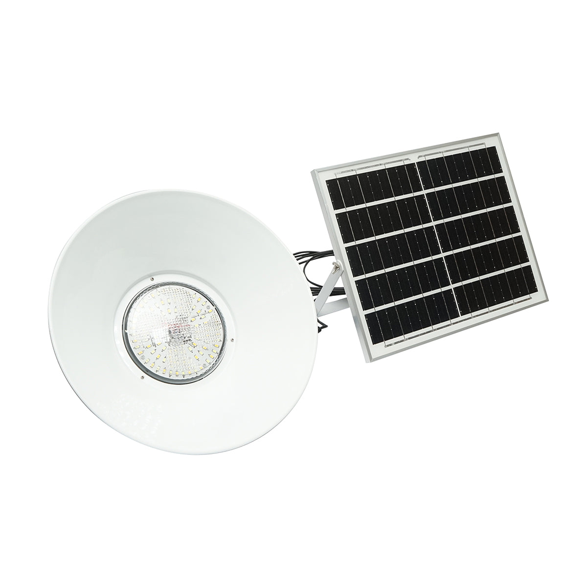 100W LED lamp, 6500K with 16W polycrystalline solar panel, LifePO4 battery 3.2V/15Ah and IP65 remote control Breckner Germany